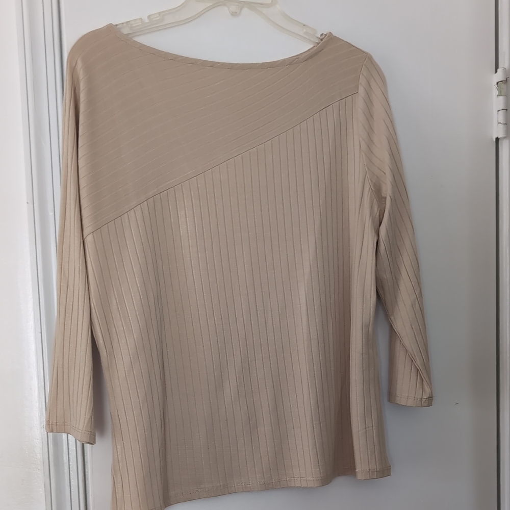 Elegant Beige Women's Top